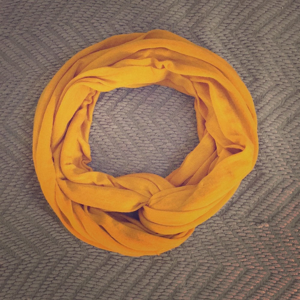 Mustard Yellow Infinity Scarf